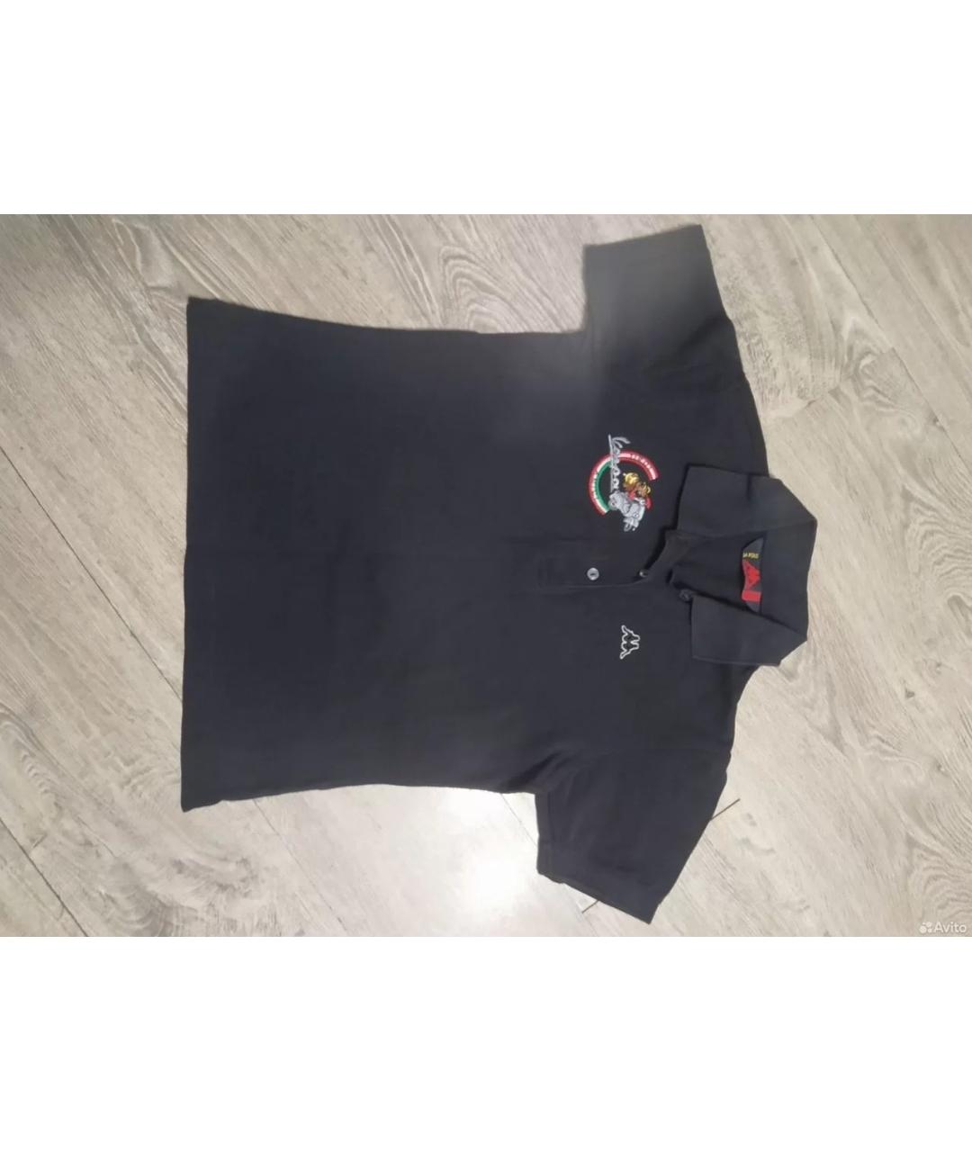 POLO RALPH LAUREN Черное хлопковое поло с коротким рукавом, фото 4