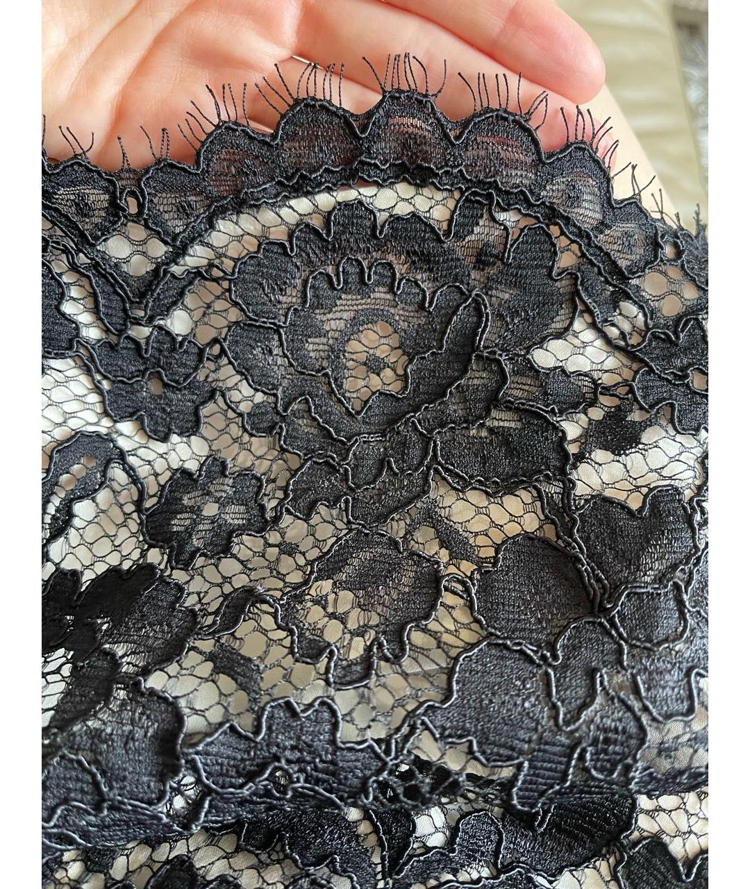THEORY Черное кружевное коктейльное платье, фото 5