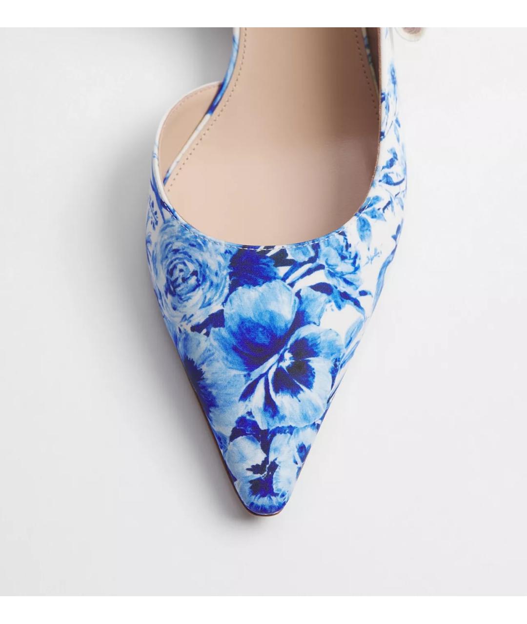 CHRISTIAN DIOR Мульти текстильные лодочки на низком каблуке, фото 4