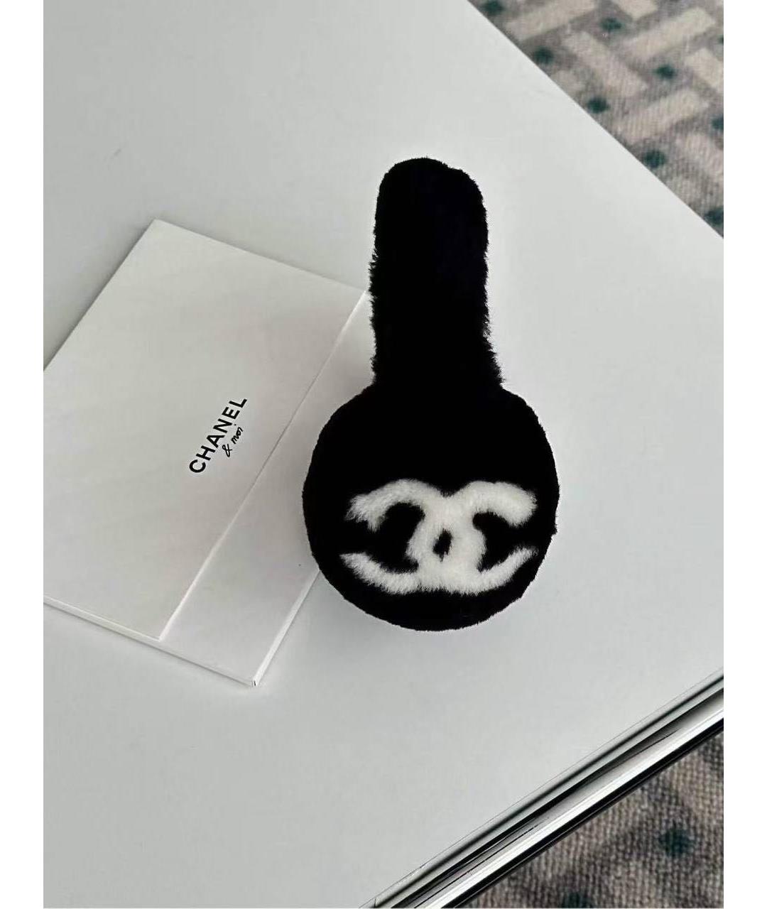 CHANEL Черная повязка на голову, фото 2