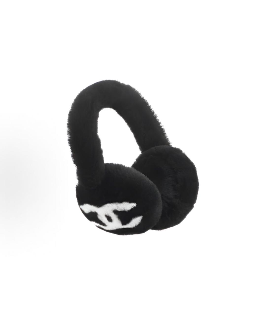 CHANEL Черная повязка на голову, фото 4