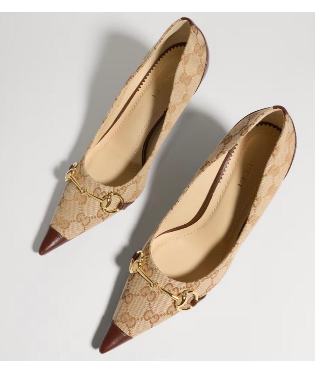 GUCCI Бежевые туфли, фото 6