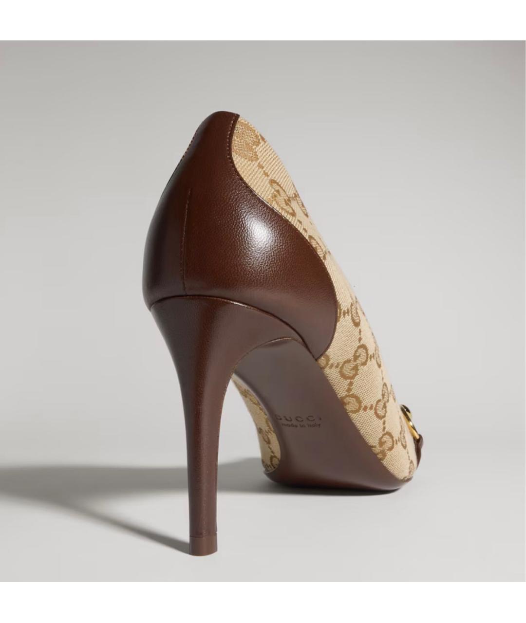 GUCCI Бежевые туфли, фото 5