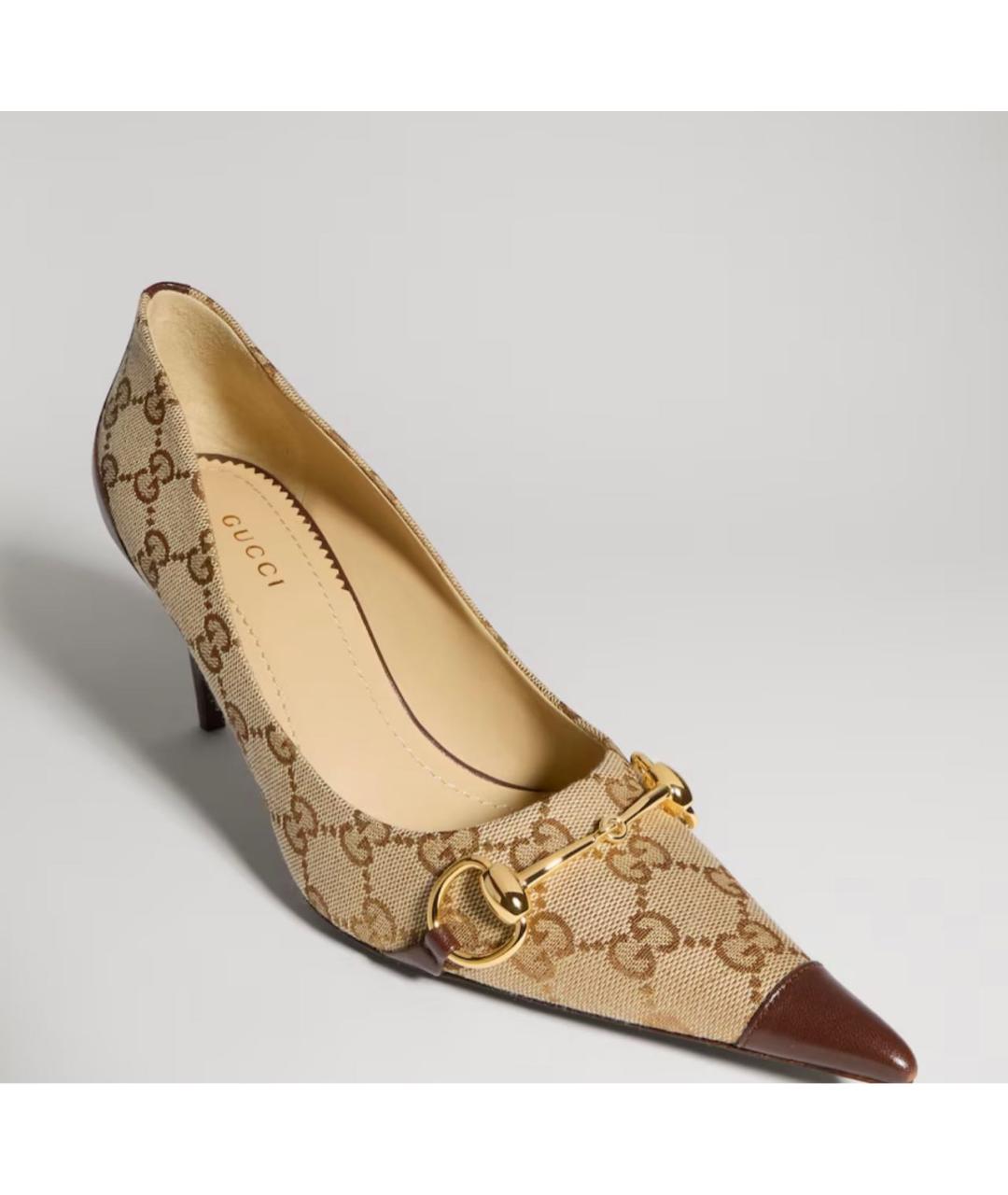 GUCCI Бежевые туфли, фото 4