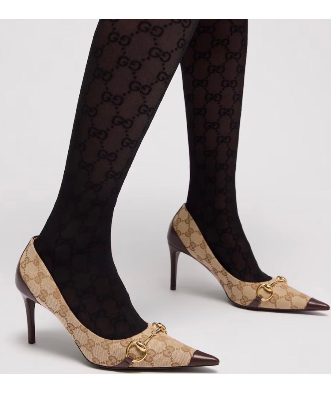GUCCI Бежевые туфли, фото 2