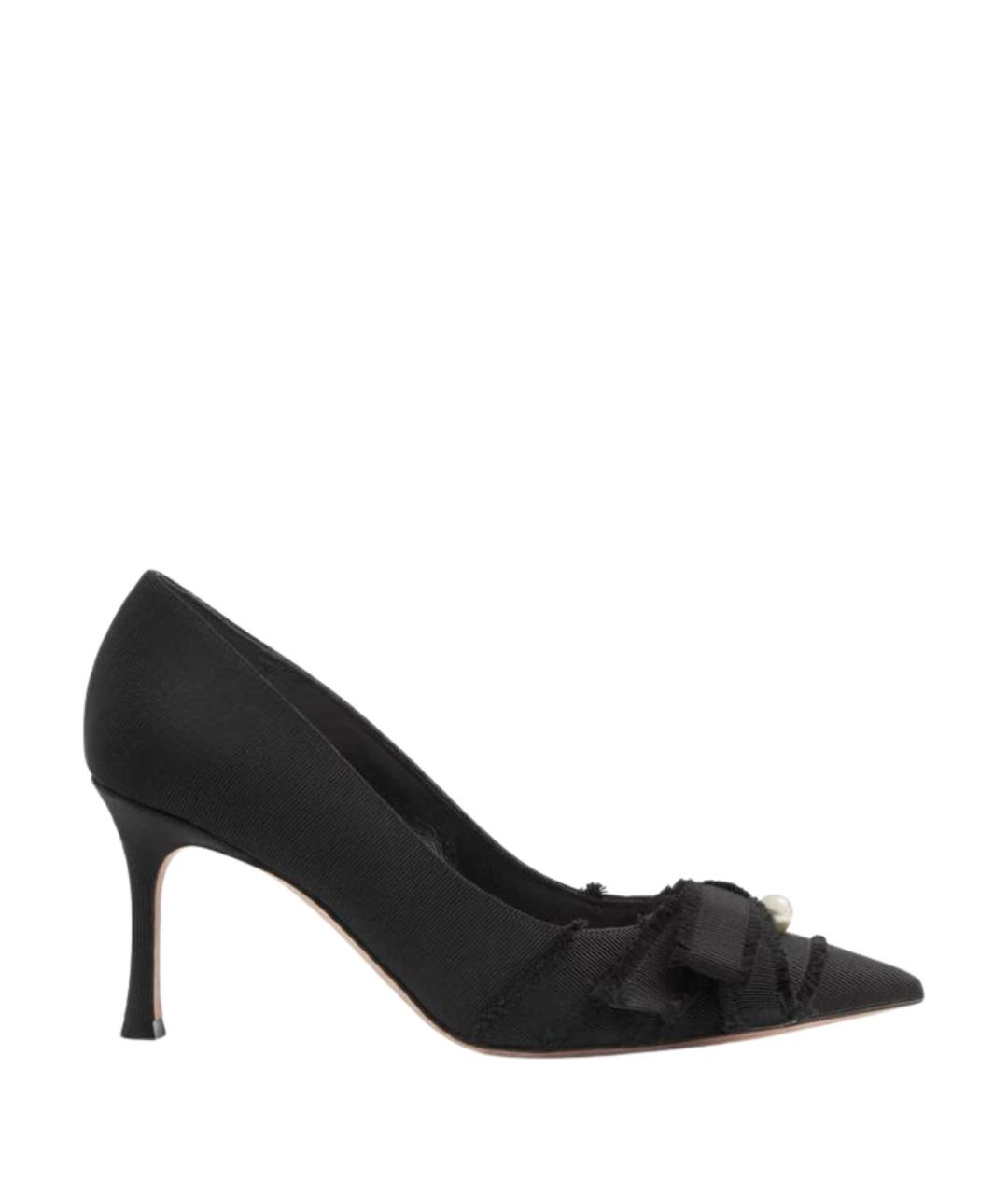 CHRISTIAN DIOR Черные текстильные туфли, фото 1
