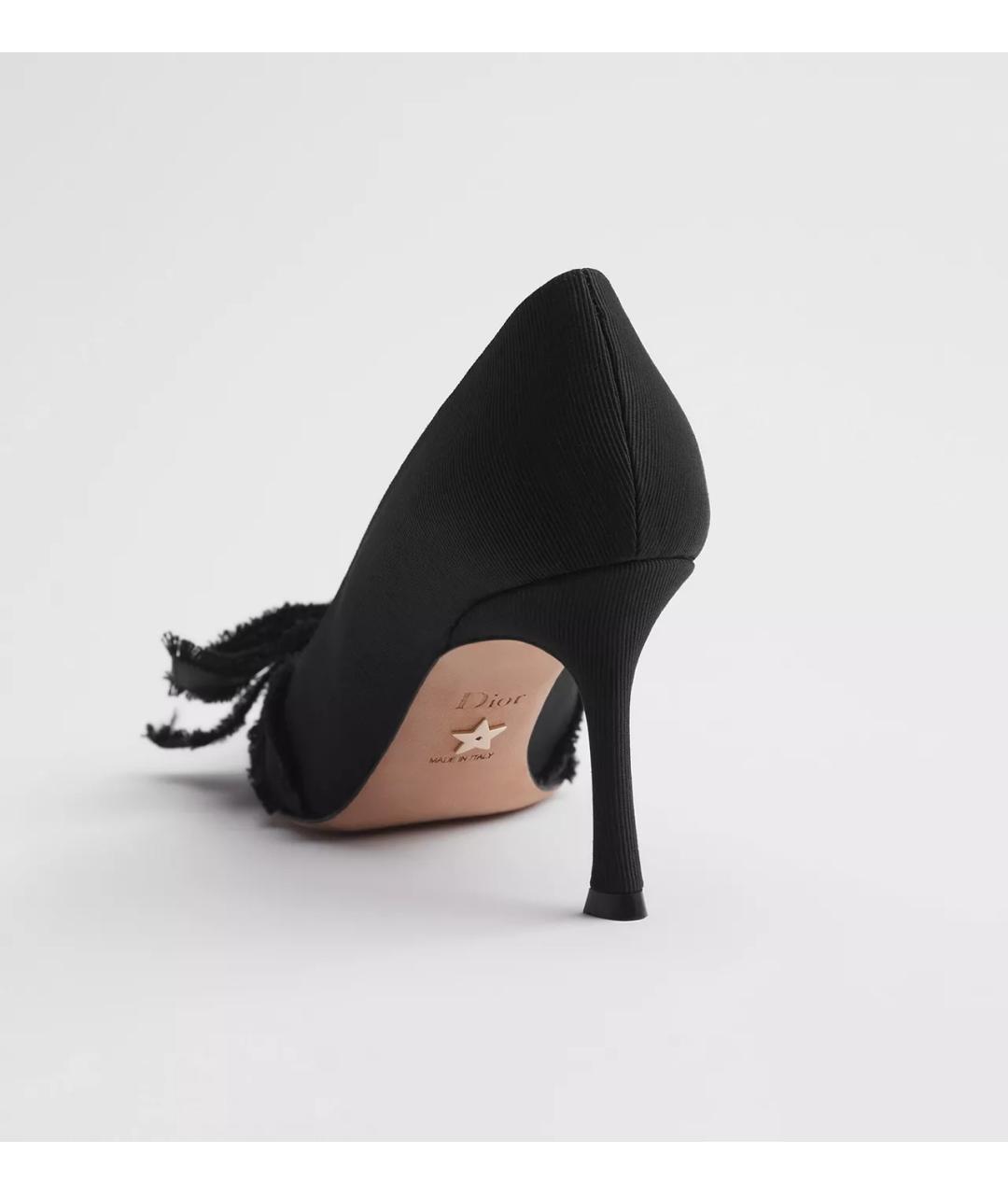 CHRISTIAN DIOR Черные текстильные туфли, фото 2
