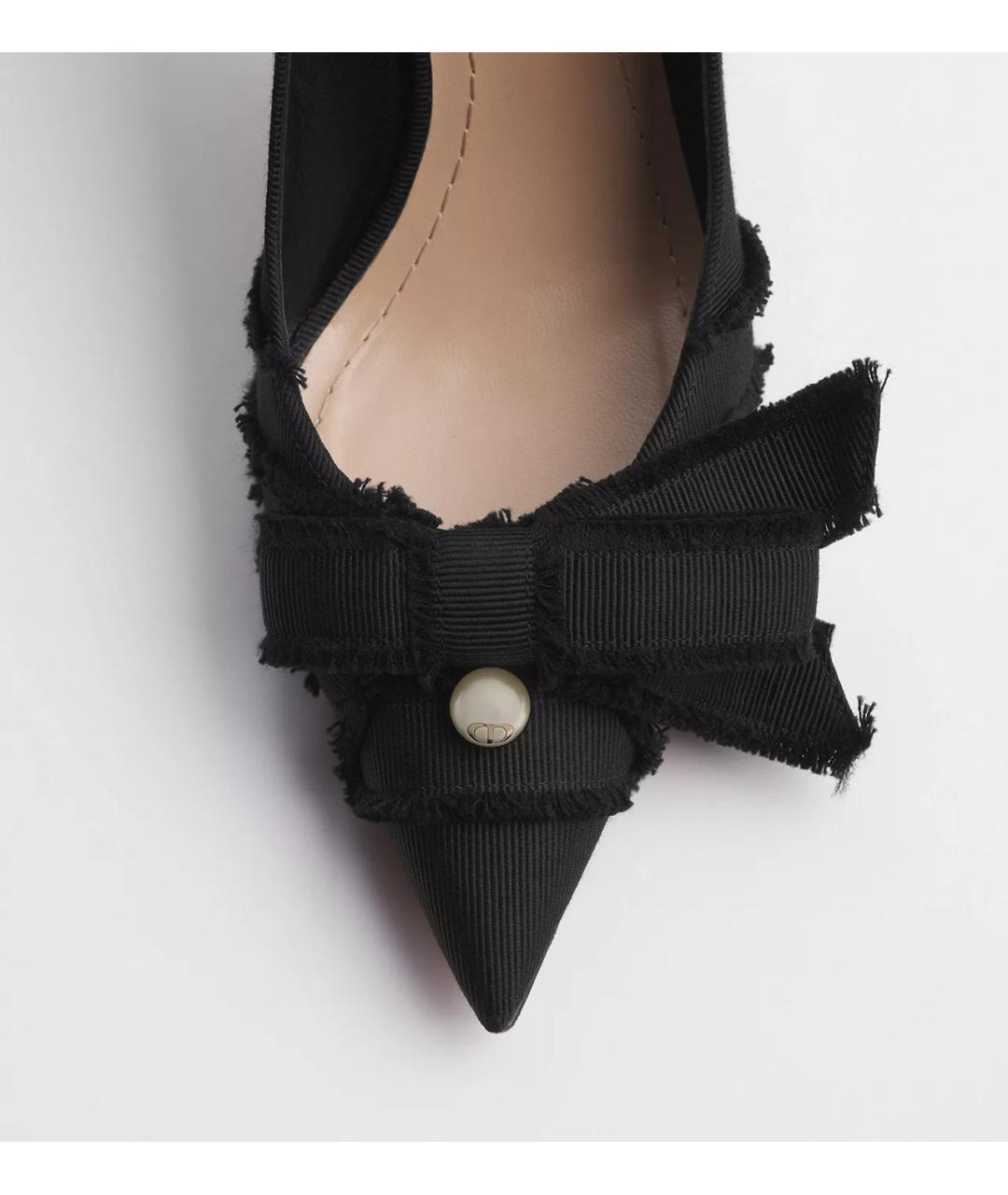 CHRISTIAN DIOR Черные текстильные туфли, фото 3