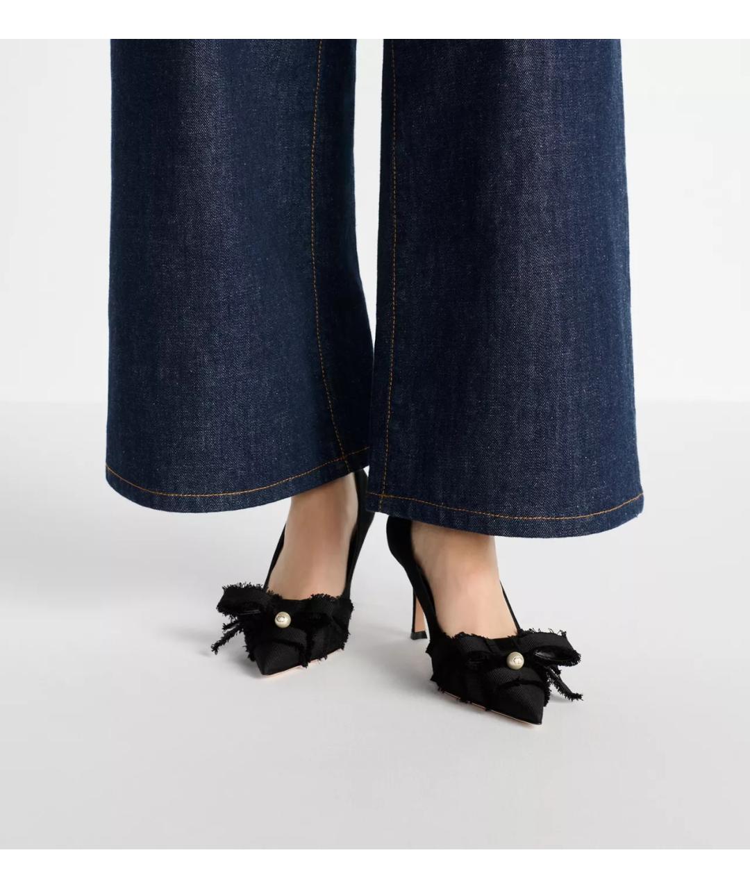 CHRISTIAN DIOR Черные текстильные туфли, фото 4