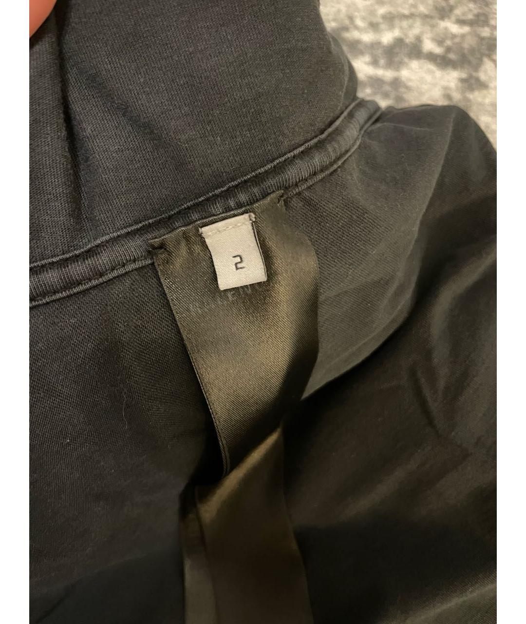 BALENCIAGA Черная хлопковая футболка, фото 4