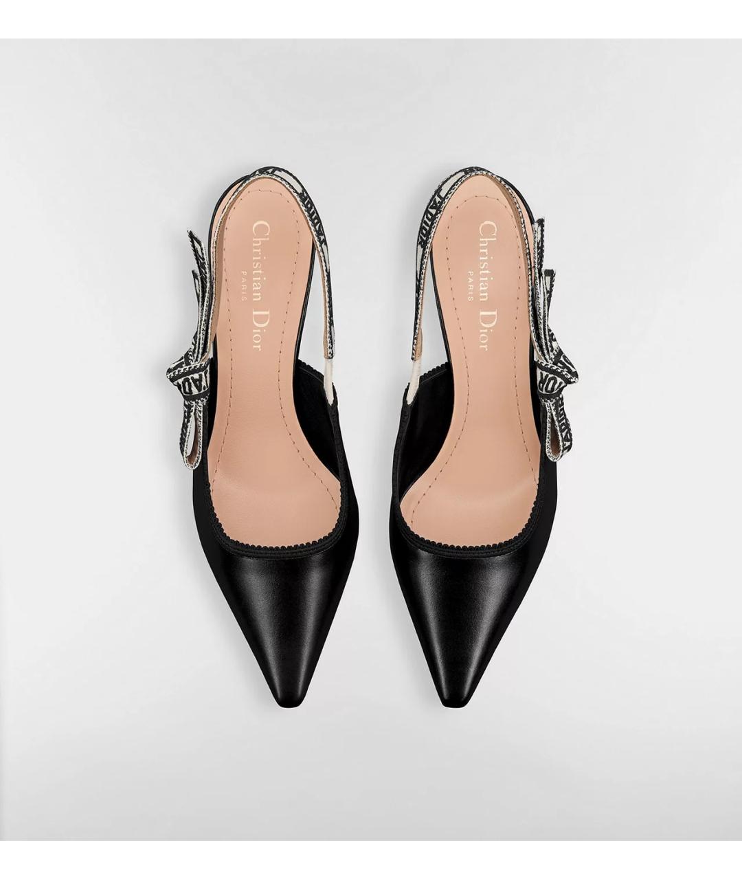 CHRISTIAN DIOR Черные кожаные туфли, фото 3
