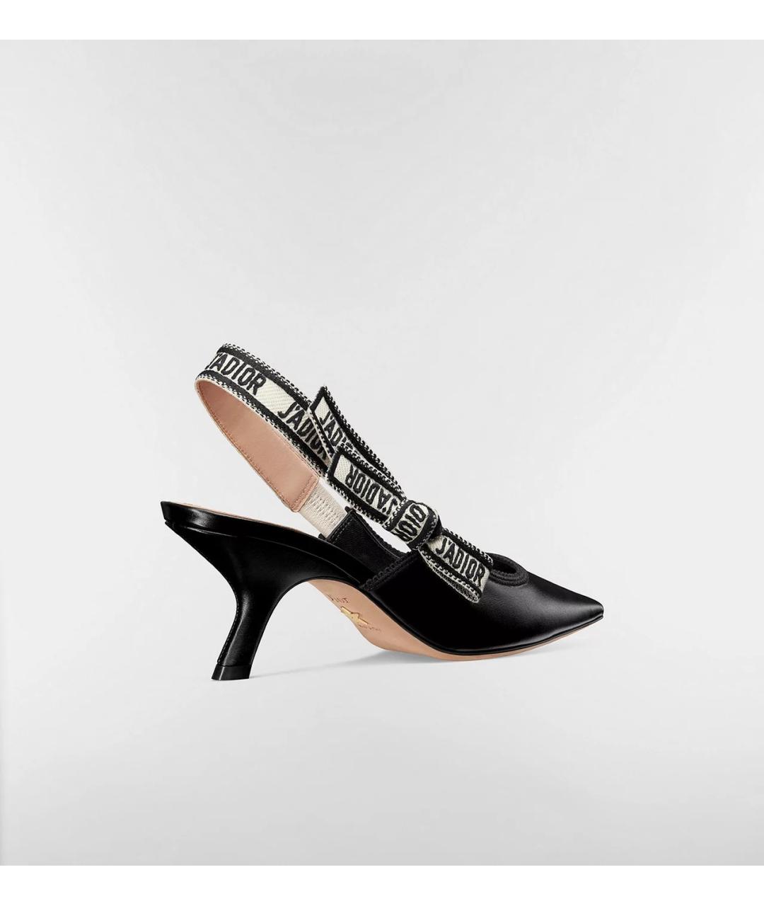 CHRISTIAN DIOR Черные кожаные туфли, фото 2