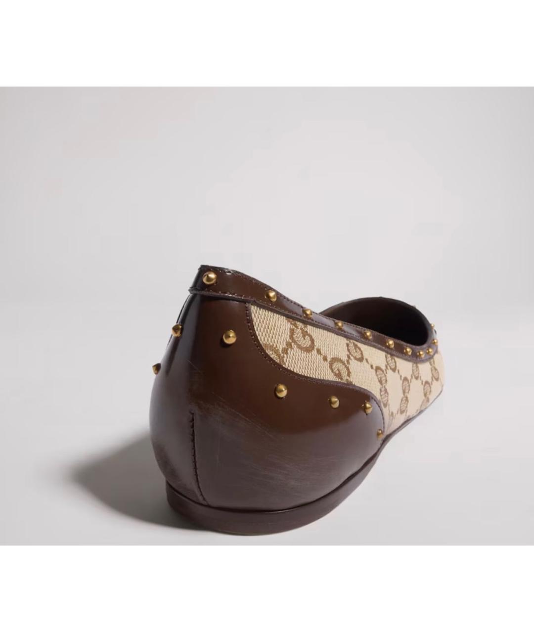 GUCCI Бежевые балетки, фото 4
