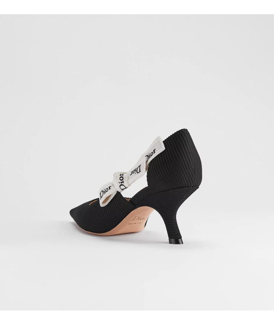 CHRISTIAN DIOR Черные текстильные туфли, фото 2
