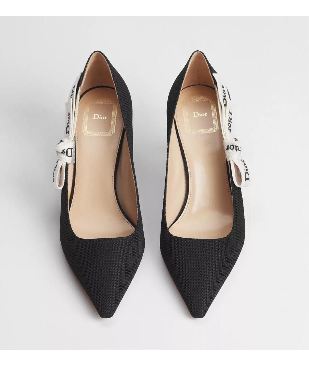 CHRISTIAN DIOR Черные текстильные туфли, фото 3