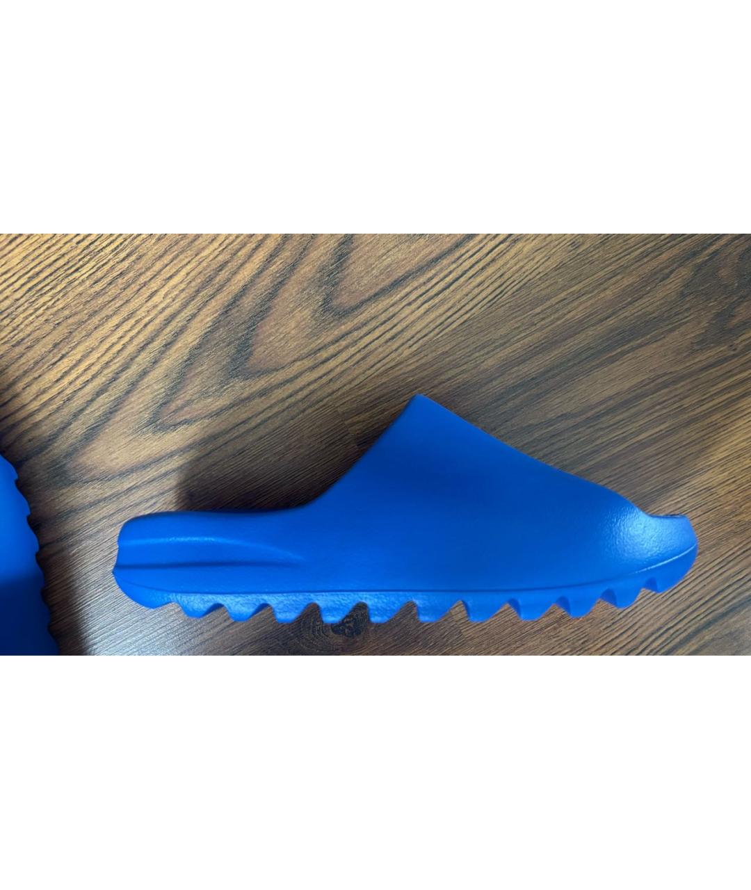 ADIDAS YEEZY Синие шлепанцы, фото 9