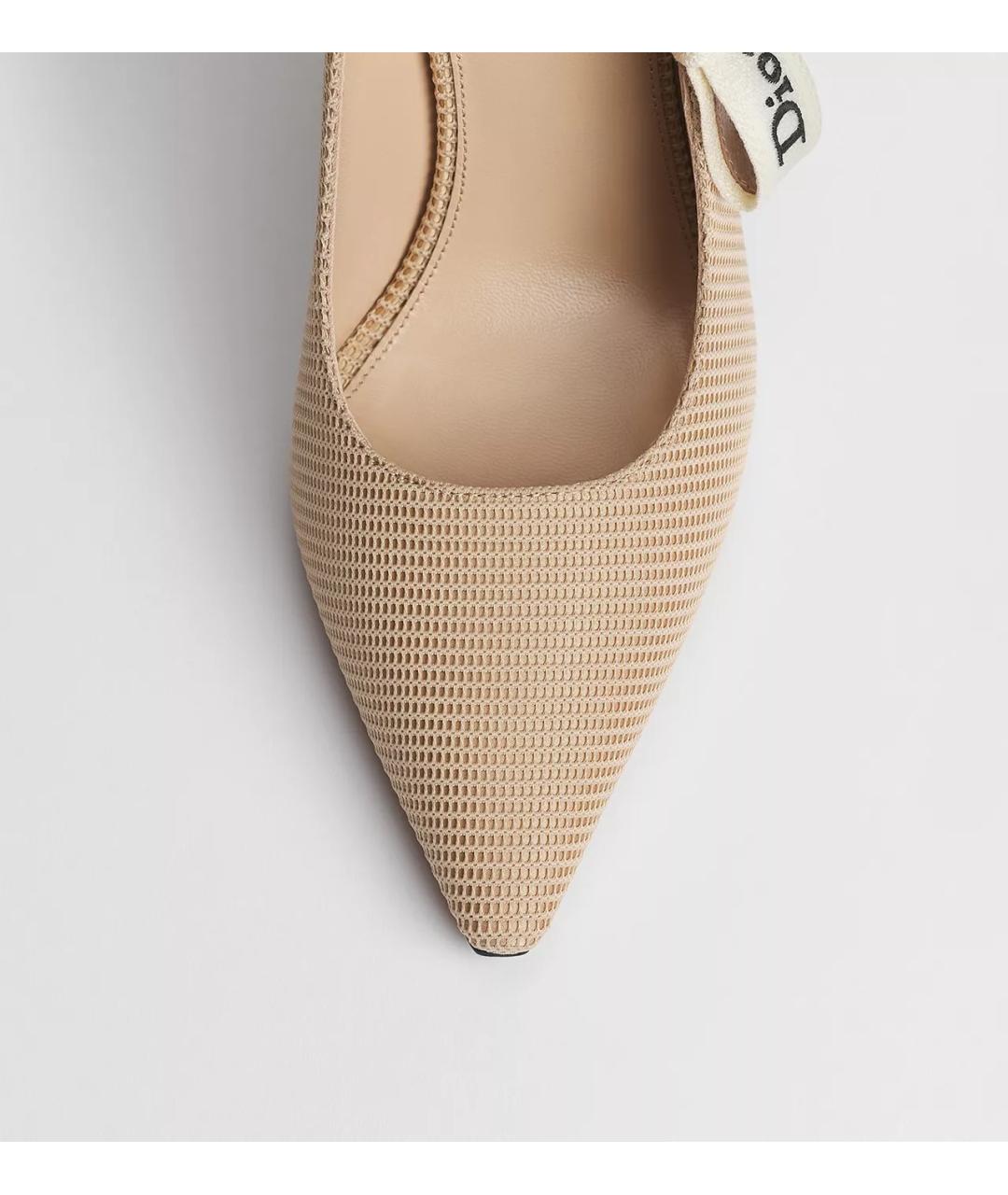 CHRISTIAN DIOR Розовые текстильные туфли, фото 4