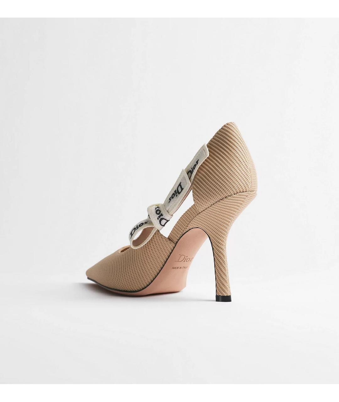 CHRISTIAN DIOR Розовые текстильные туфли, фото 2
