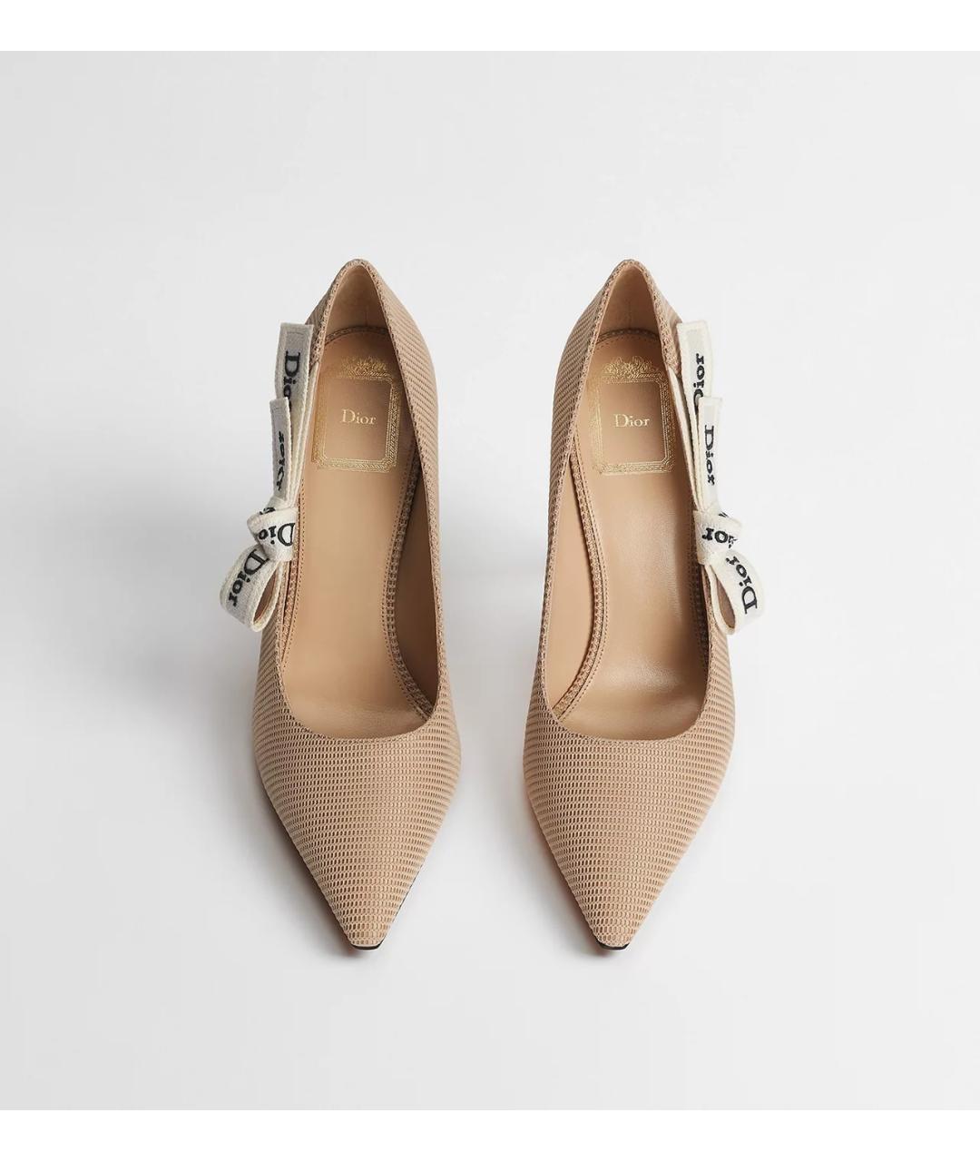CHRISTIAN DIOR Розовые текстильные туфли, фото 3