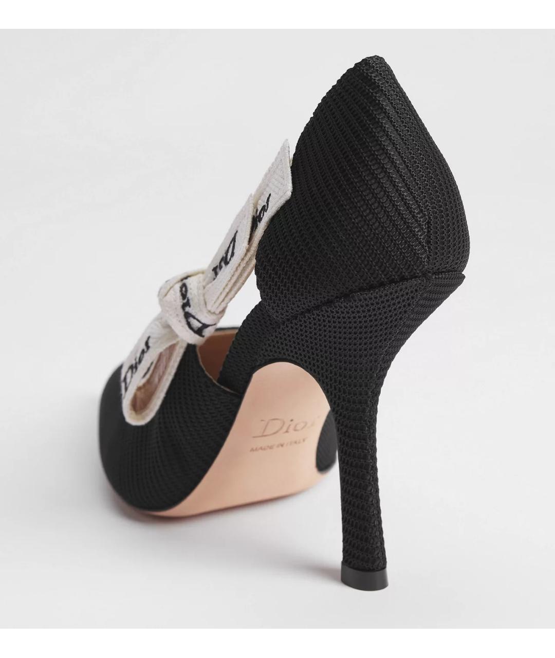 CHRISTIAN DIOR Черные текстильные туфли, фото 2