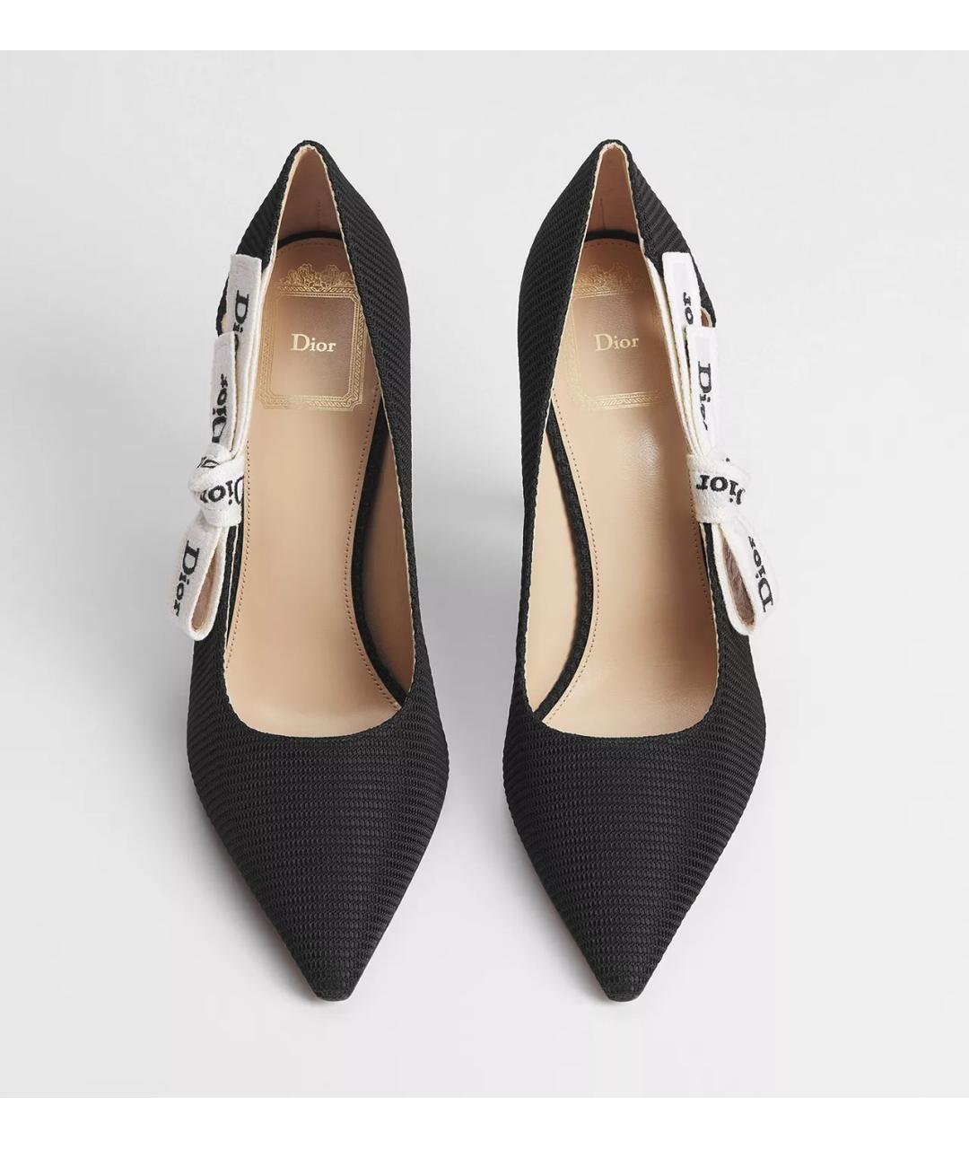 CHRISTIAN DIOR Черные текстильные туфли, фото 3