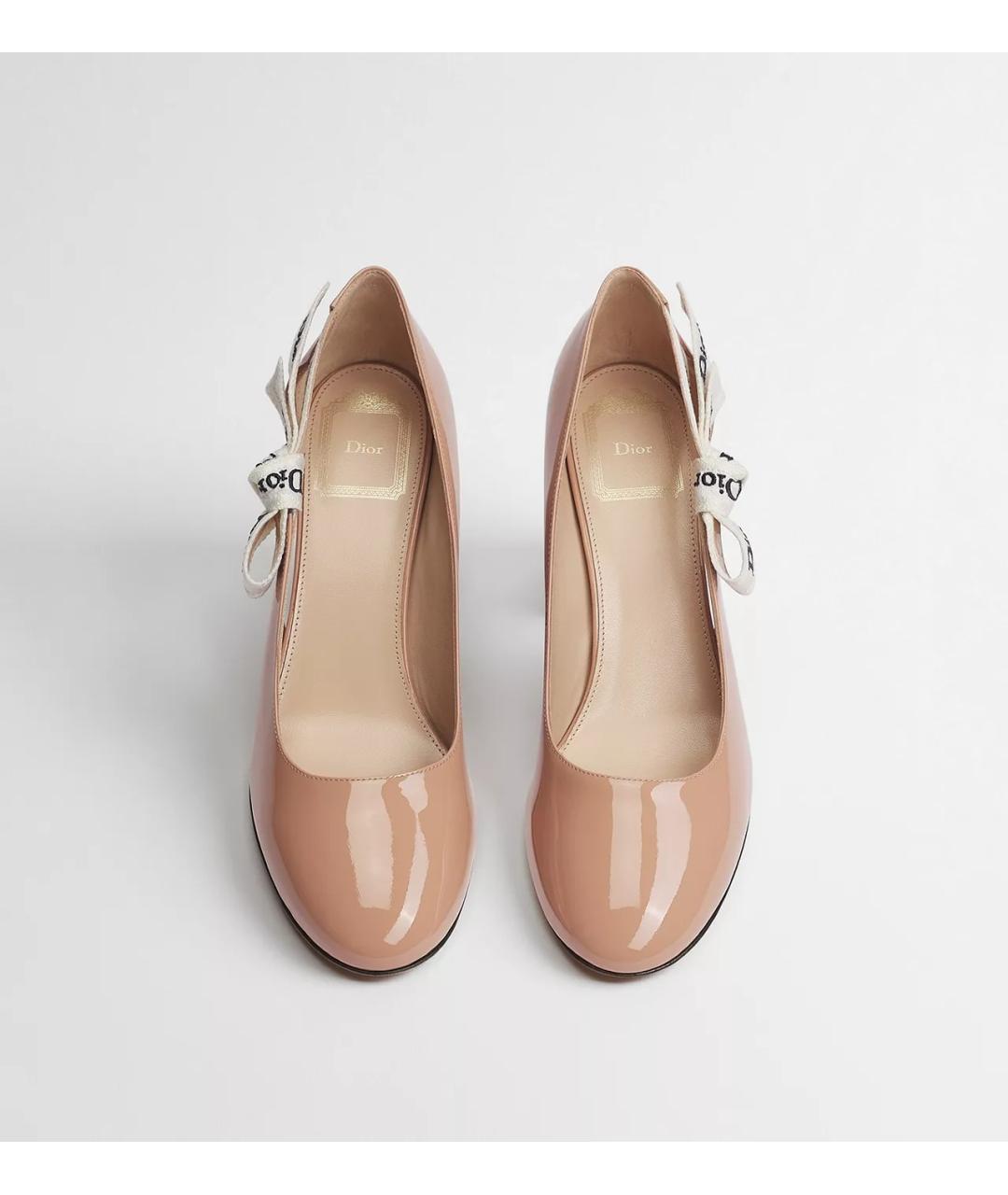 CHRISTIAN DIOR Розовые туфли из лакированной кожи, фото 3