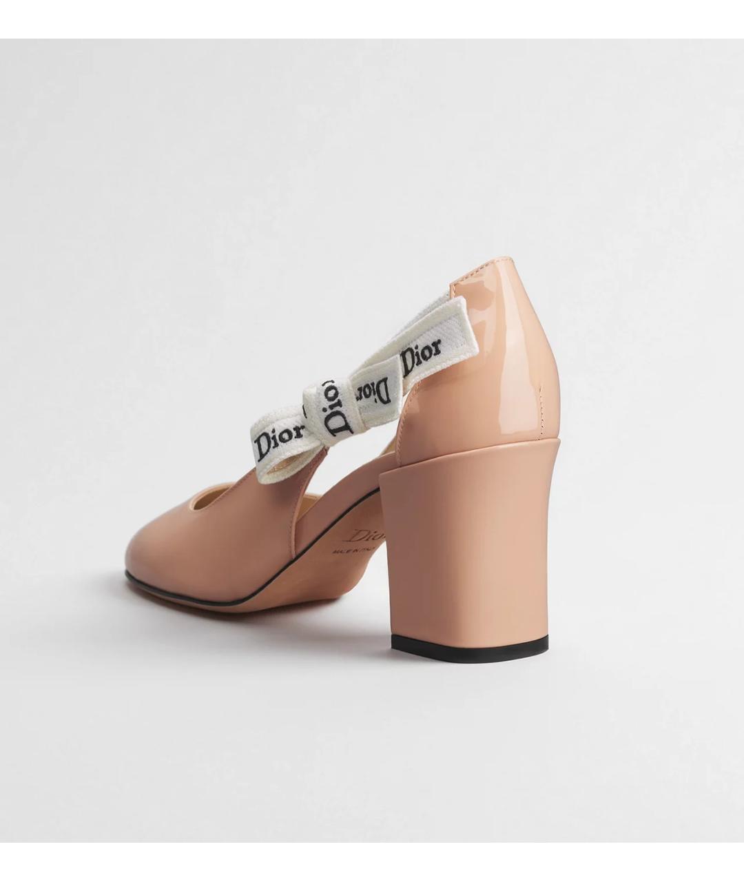 CHRISTIAN DIOR Розовые туфли из лакированной кожи, фото 2