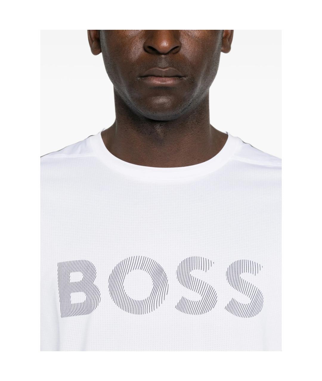 HUGO BOSS Белая синтетическая футболка, фото 3