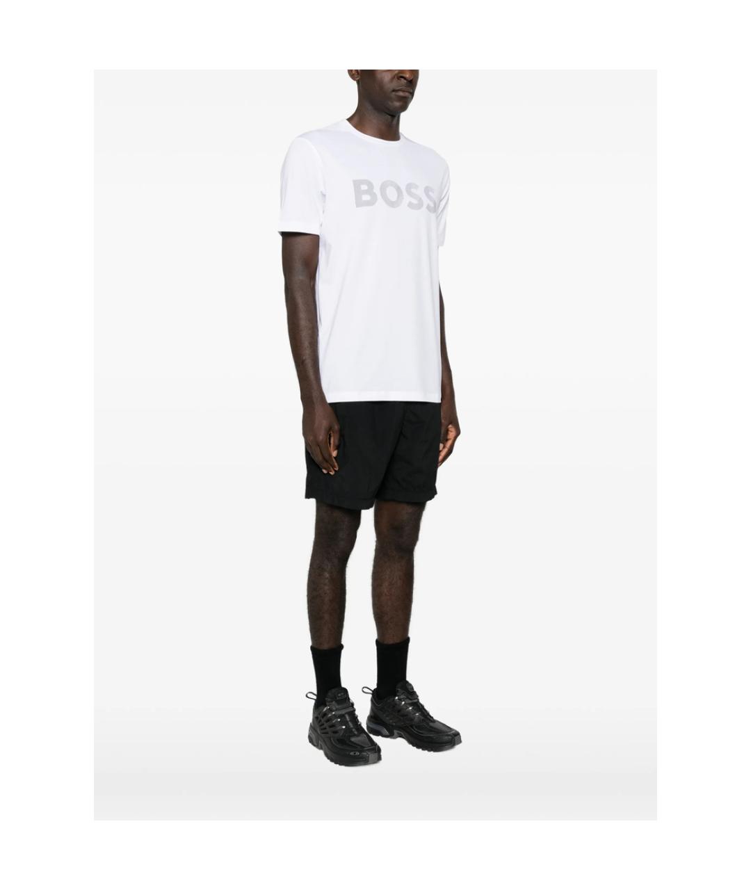 HUGO BOSS Белая синтетическая футболка, фото 4