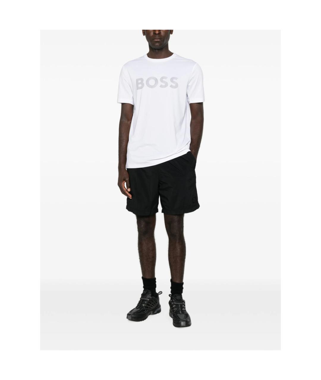 HUGO BOSS Белая синтетическая футболка, фото 5