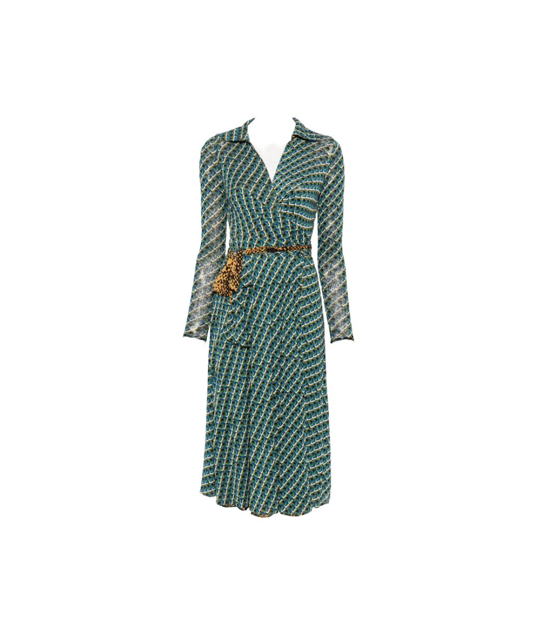 DIANE VON FURSTENBERG Мульти полиамидовое повседневное платье, фото 1