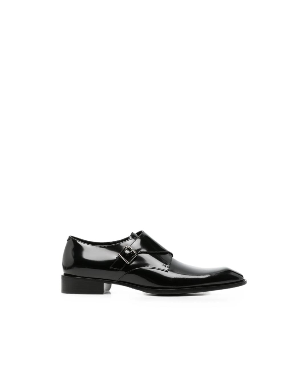 SAINT LAURENT Черные кожаные туфли, фото 5