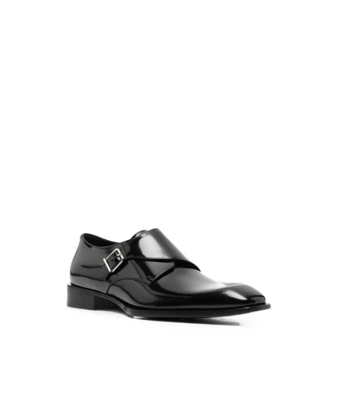 SAINT LAURENT Черные кожаные туфли, фото 2