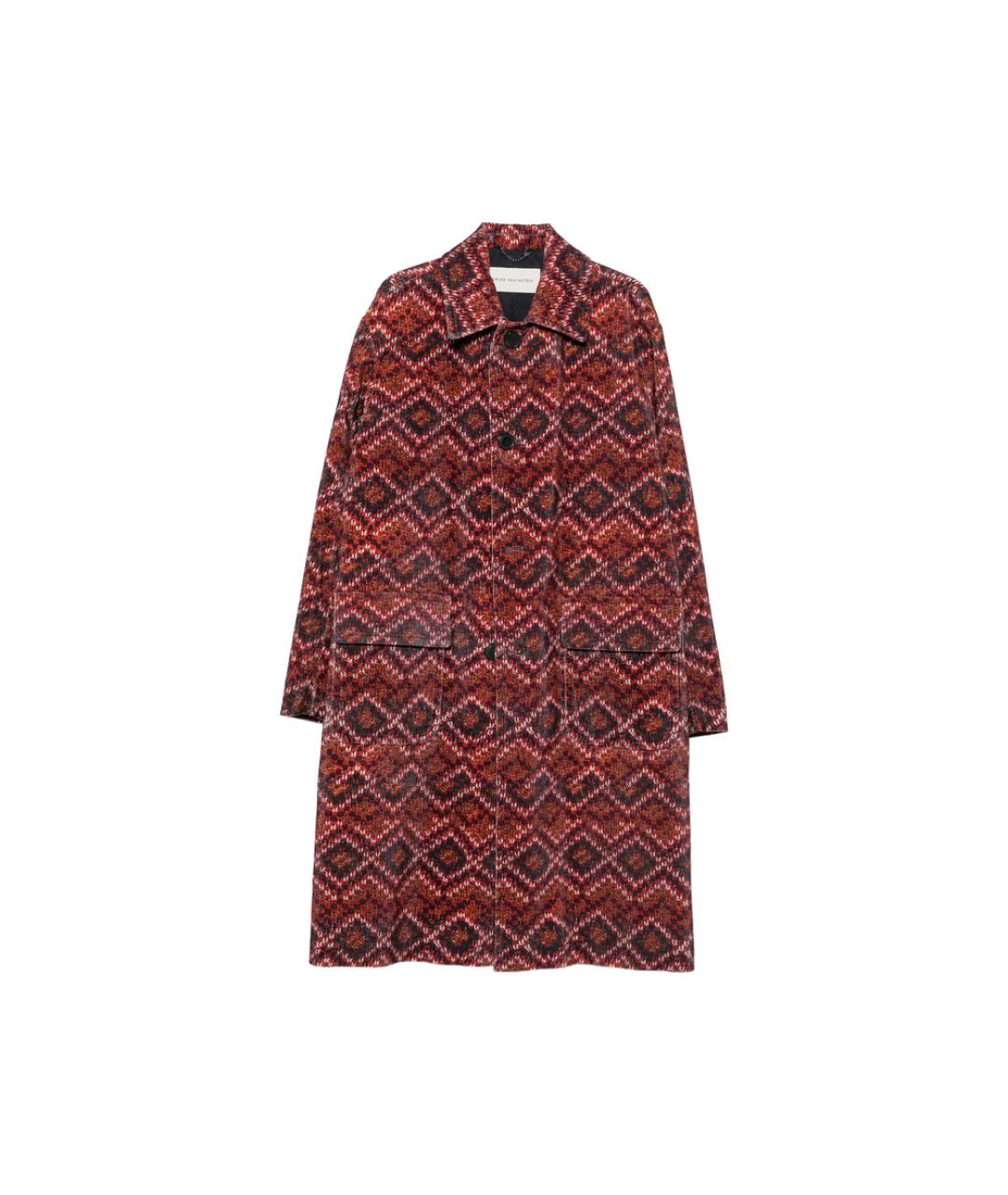 DRIES VAN NOTEN Мульти полиэстеровое пальто, фото 1