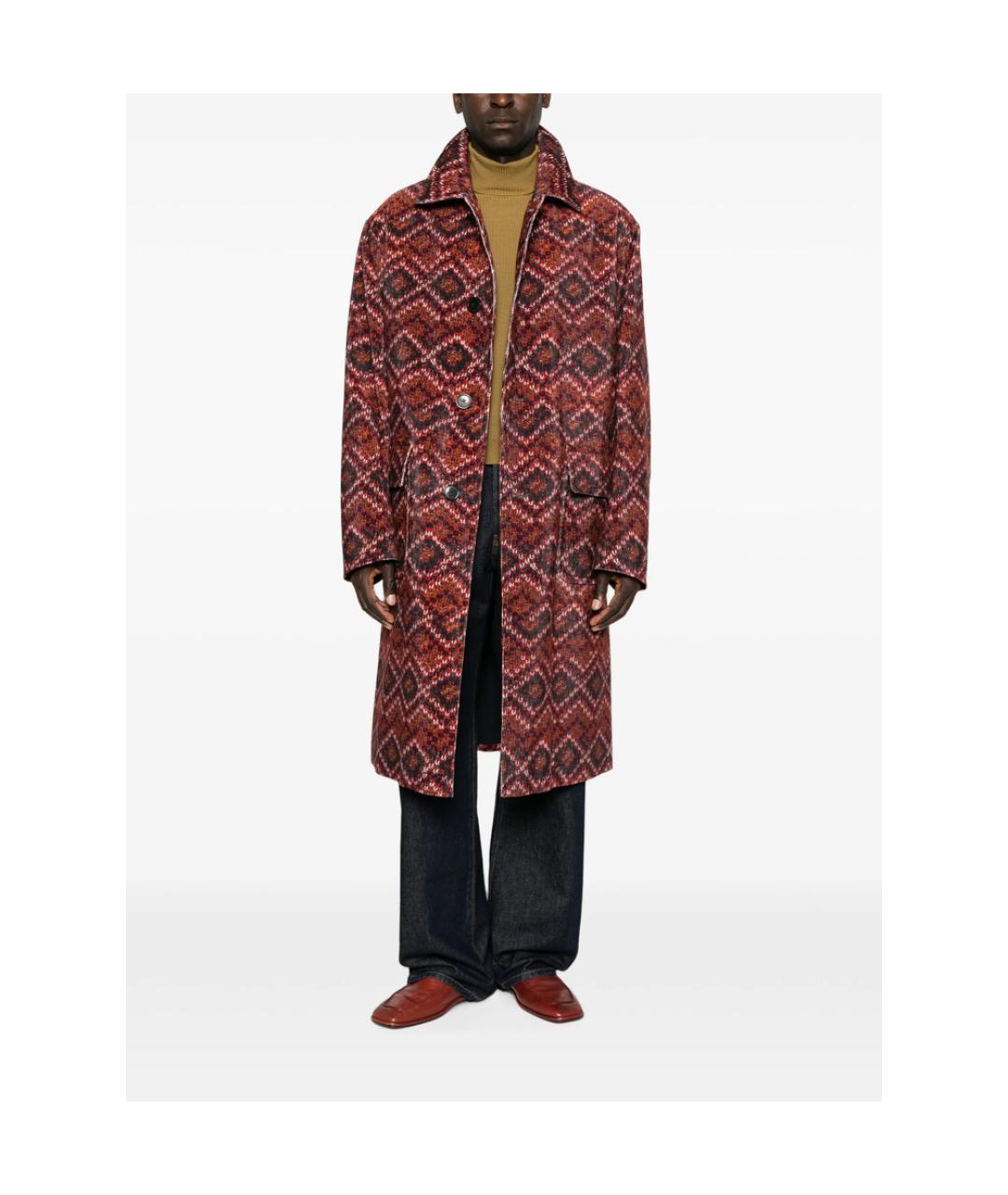 DRIES VAN NOTEN Мульти полиэстеровое пальто, фото 3