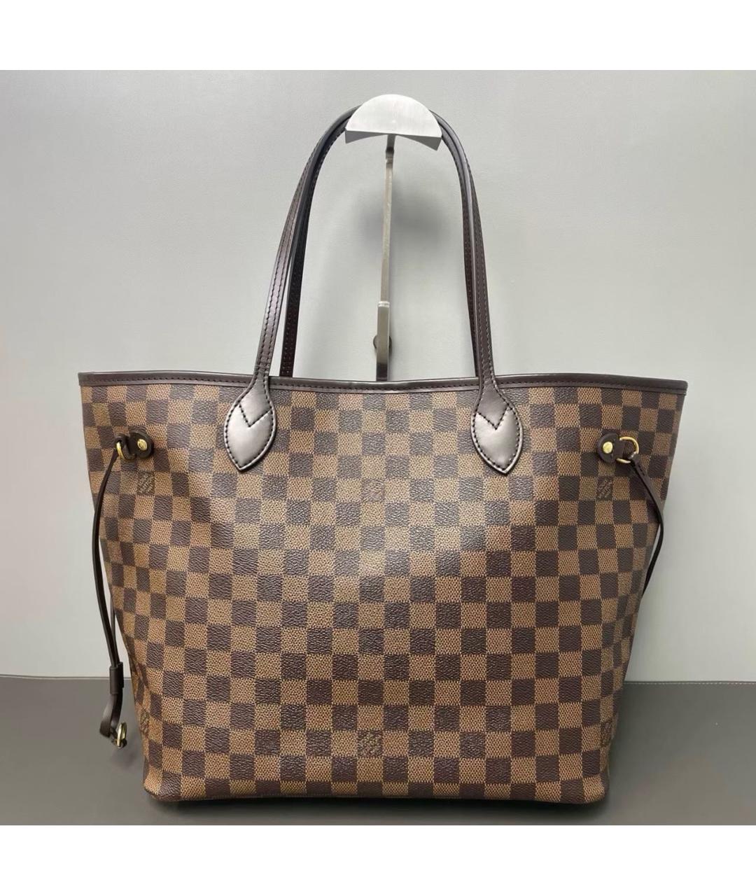 LOUIS VUITTON Коричневая кожаная сумка тоут, фото 2