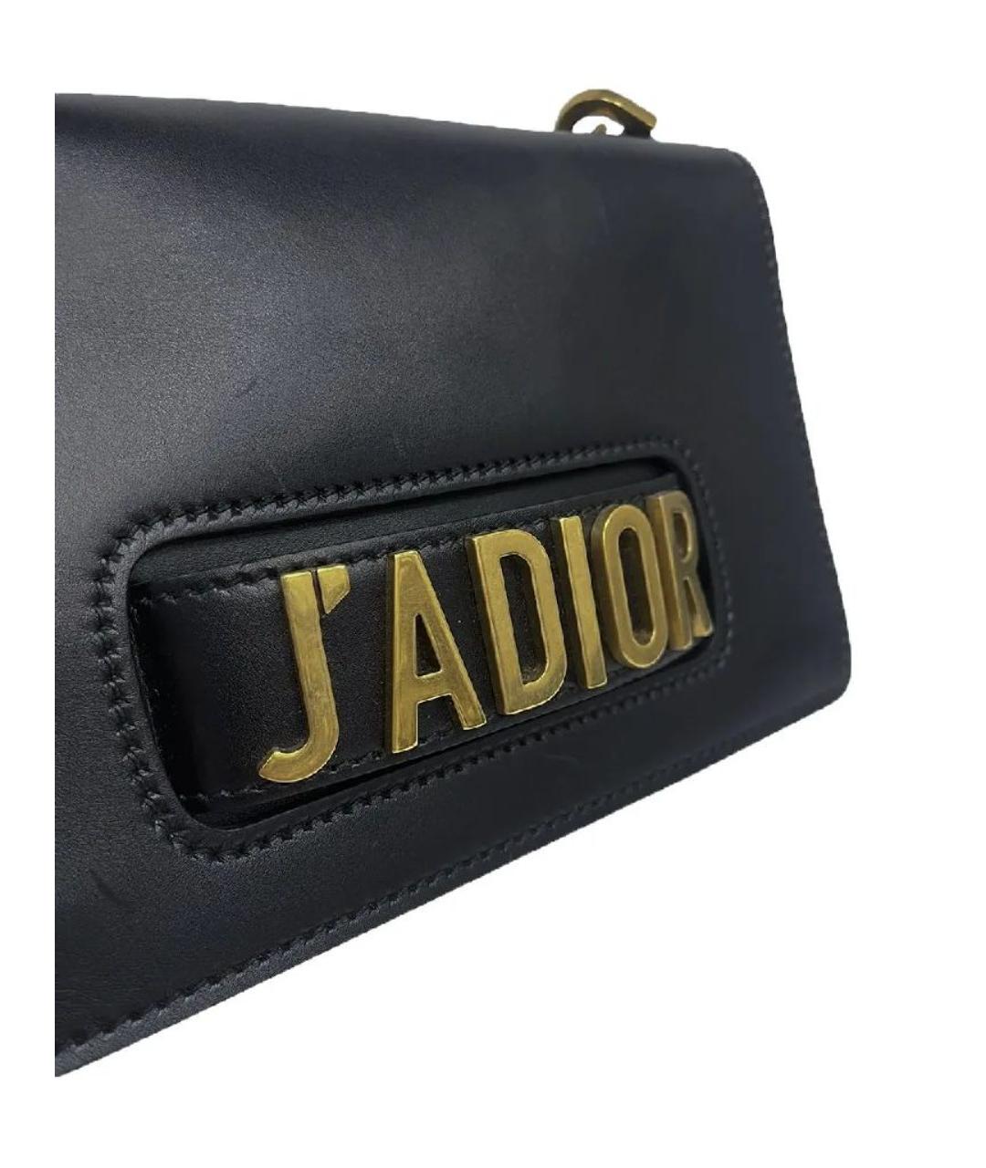 CHRISTIAN DIOR Черная кожаная сумка через плечо, фото 2