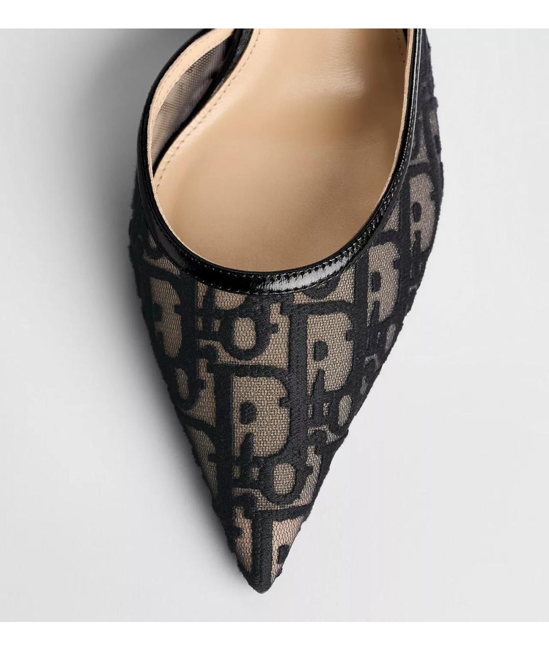 CHRISTIAN DIOR Черные текстильные туфли, фото 2