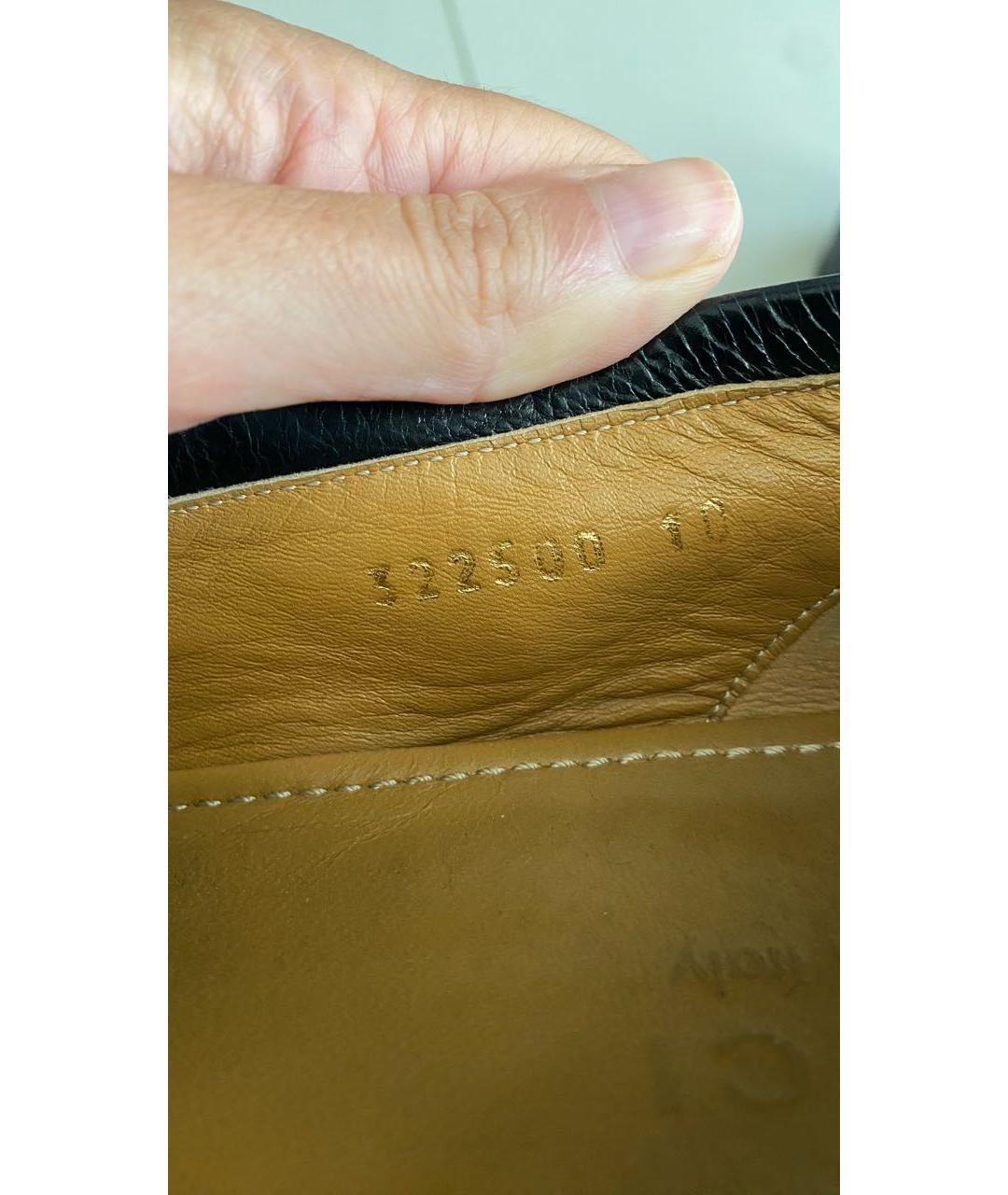 GUCCI Черные кожаные мокасины, фото 7