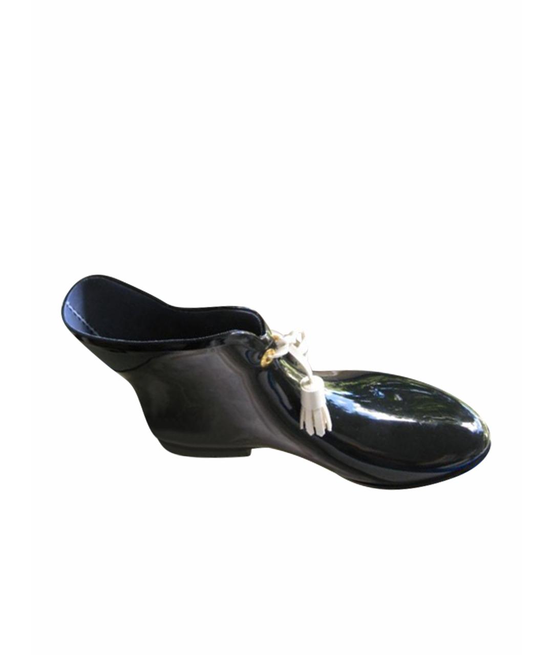 VIVIENNE WESTWOOD Черные резиновые полусапоги, фото 1