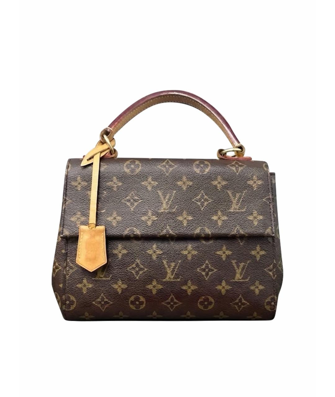 LOUIS VUITTON Коричневая кожаная сумка через плечо, фото 1