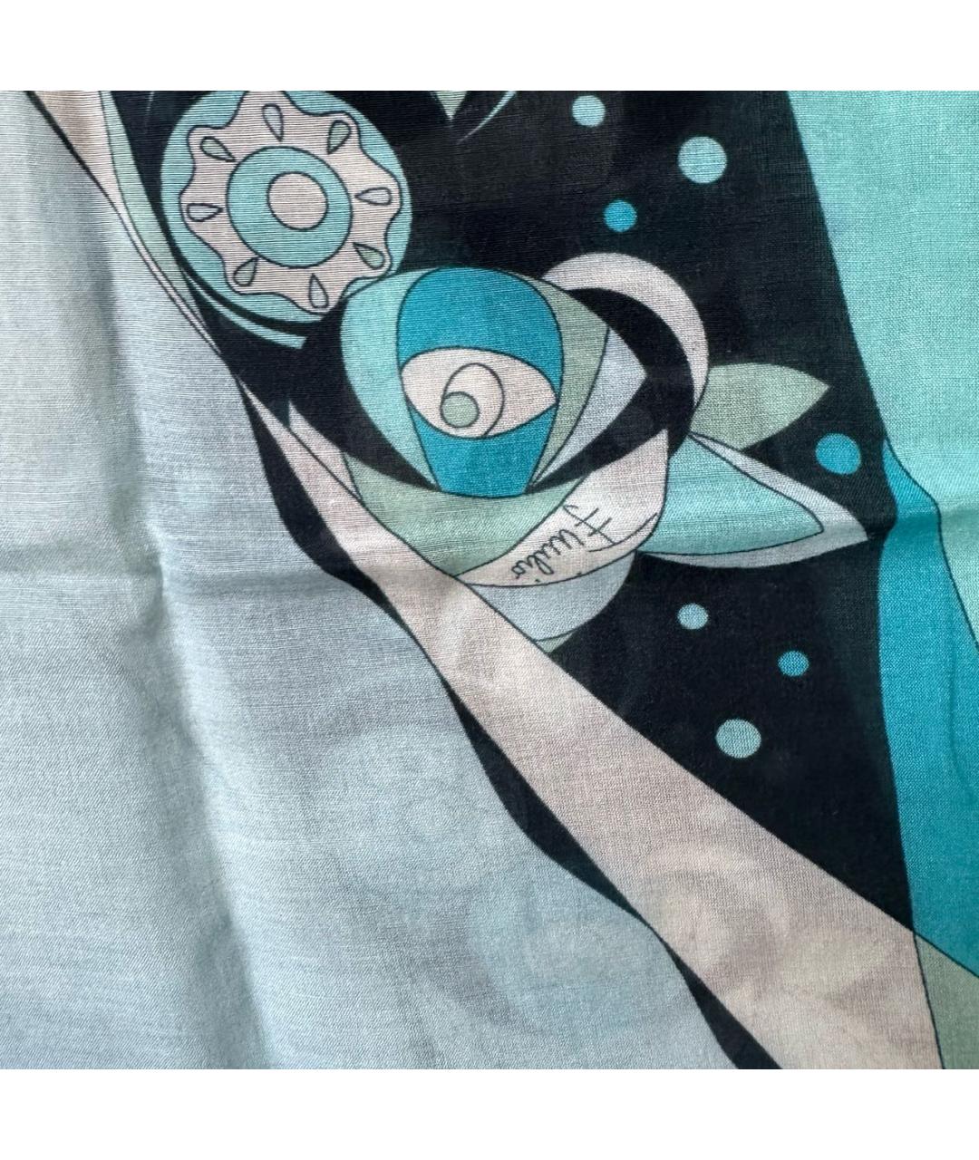 EMILIO PUCCI Голубая хлопковая туника, фото 4
