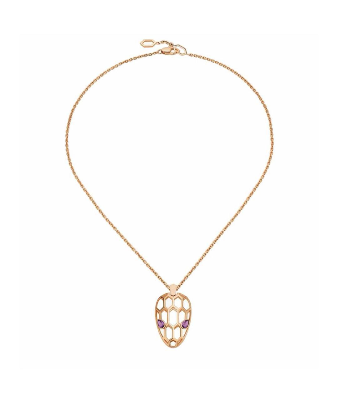 BVLGARI Золотое колье из розового золота, фото 7