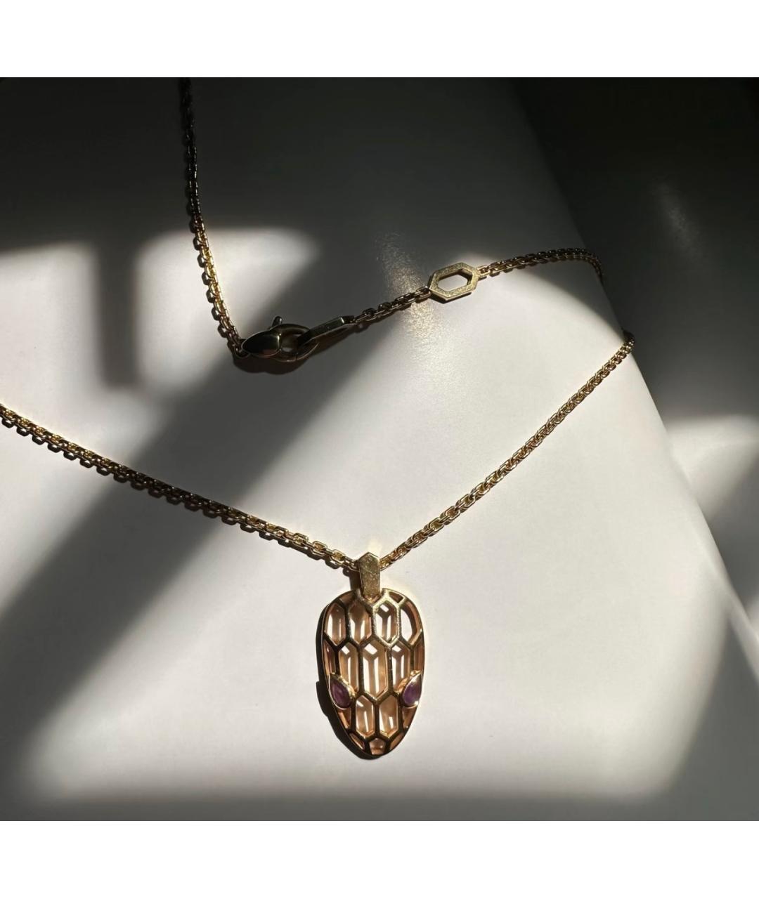 BVLGARI Золотое колье из розового золота, фото 3