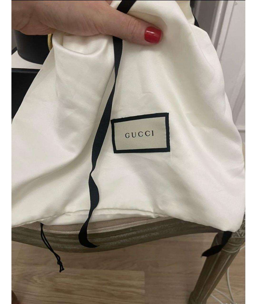 GUCCI Черный кожаный ремень, фото 6