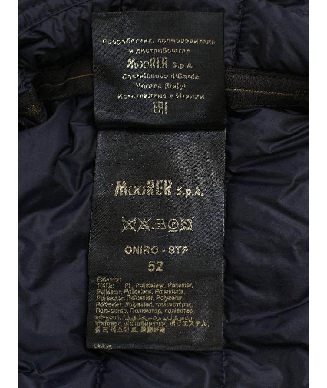 MOORER Темно-синяя полиэстеровая куртка, фото 5