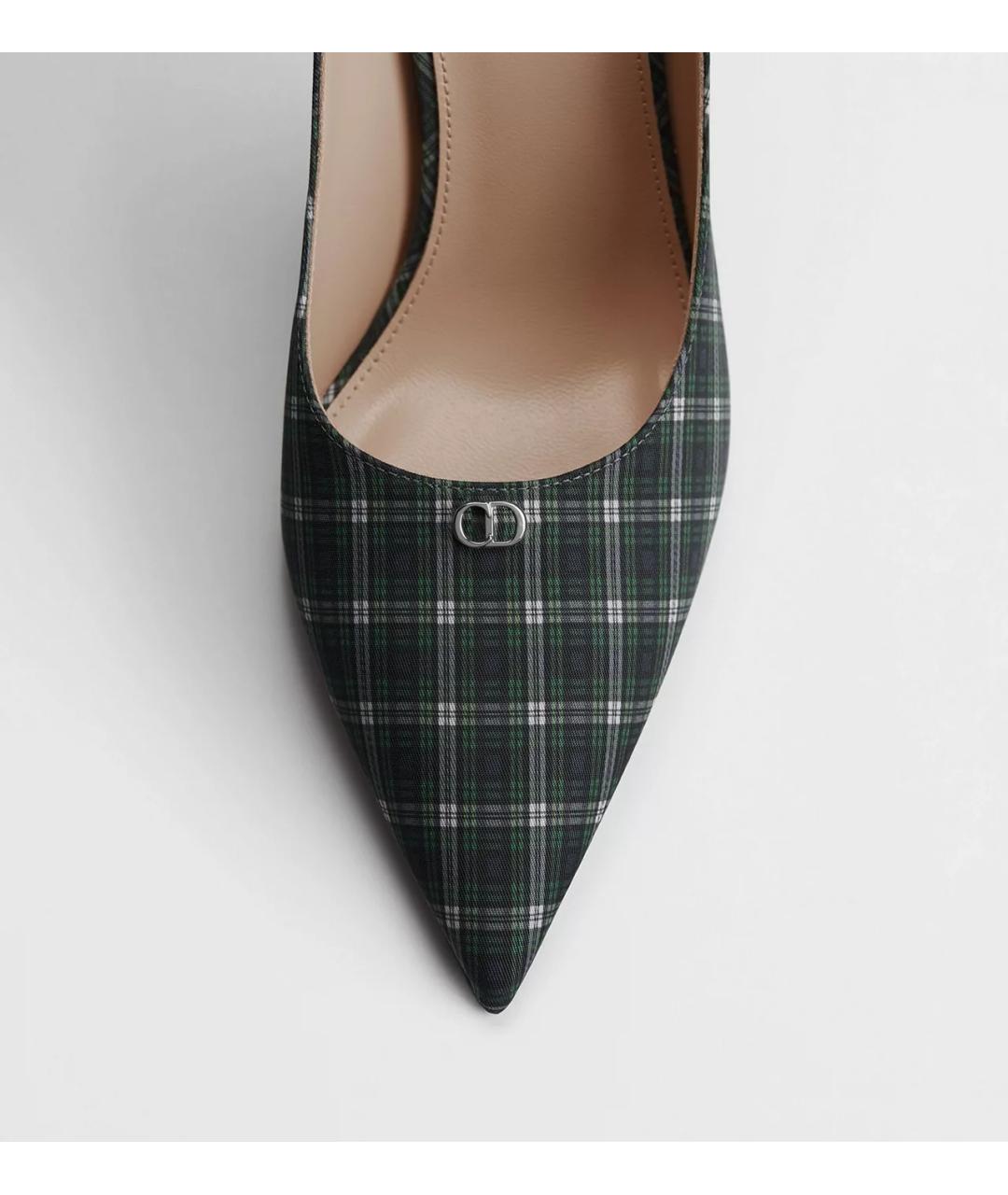 CHRISTIAN DIOR Мульти текстильные туфли, фото 3