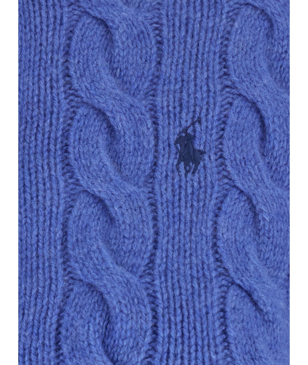 POLO RALPH LAUREN Синий шерстяной кардиган, фото 3