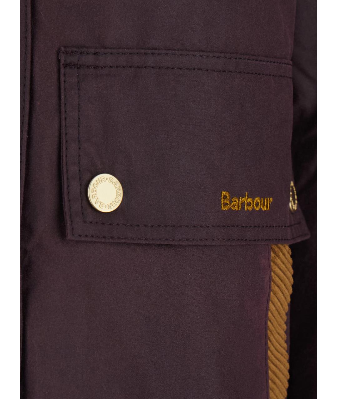 BARBOUR Бордовая хлопковая куртка, фото 3