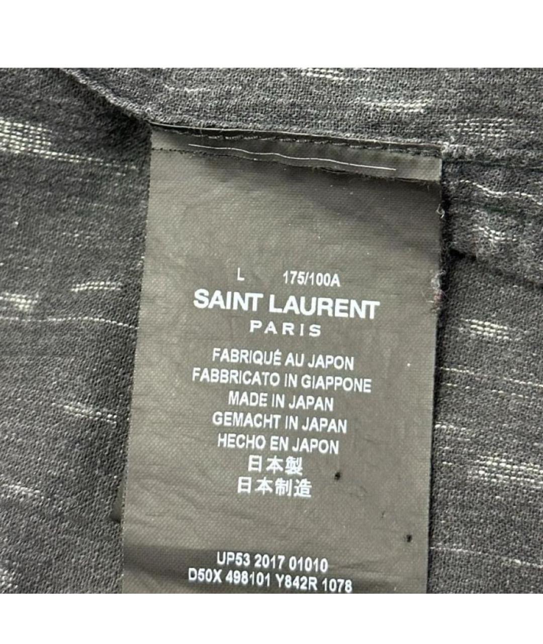 SAINT LAURENT Антрацитовая рубашка, фото 4